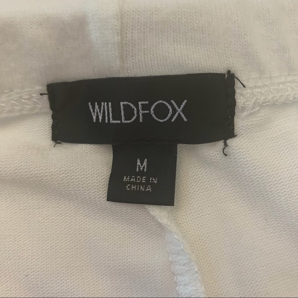 Wildfox VANILLA White BELIEVE RORY Joggers Pants - Picture 7 of 14
